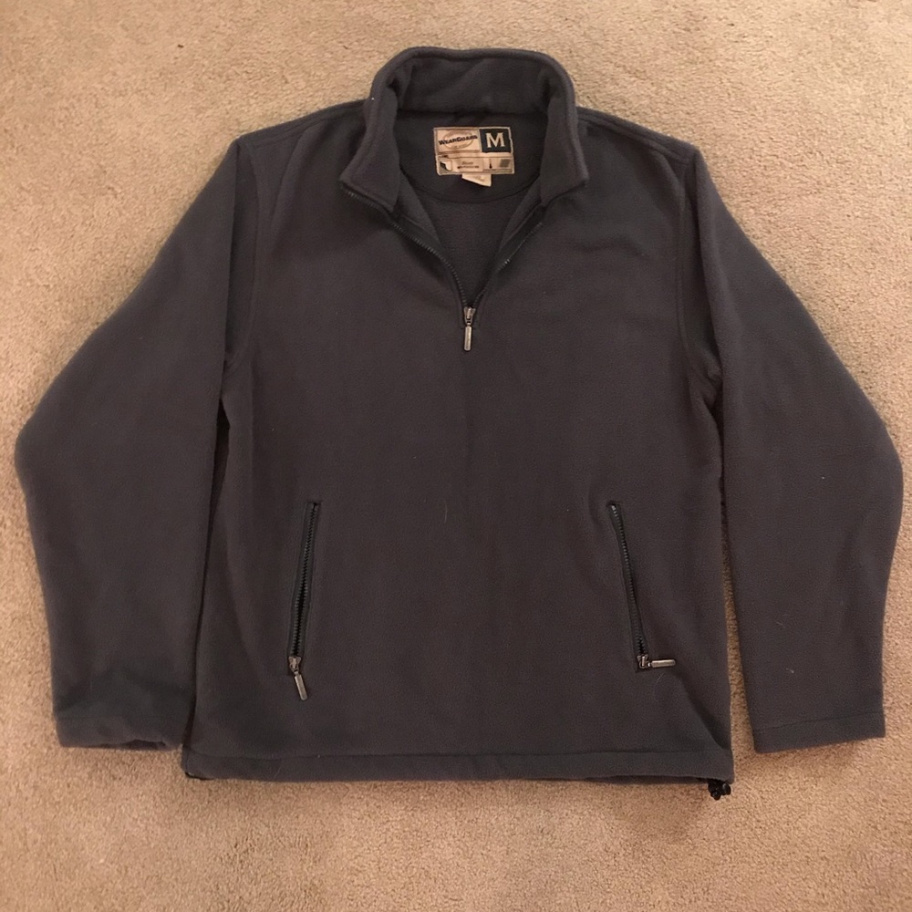 Men’s Grey WearGuard Half-zip Fleece Size M